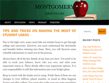 Tablet Screenshot of montgomerycommunitycollege.org